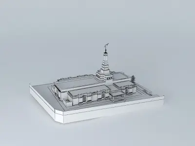 LDS. Temple Tuxtla Gutierrez, Chiapas, Mexico. Templo Mormon,... Free 3D model