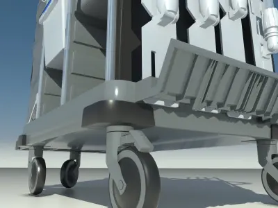 Cleaning trolley 3D model
