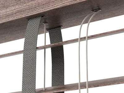 Wooden blinds Set 06 3D model