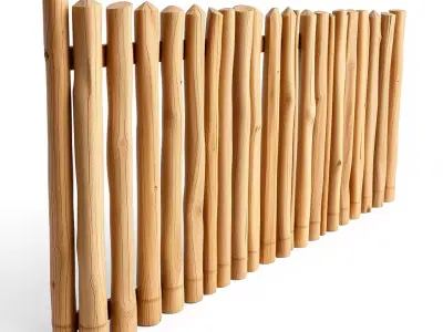 Rustic Wooden Fence model pack Texture