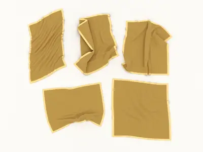 Flannel Towels 3D model