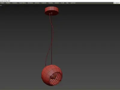 Headlamp pendant lamp 3D model