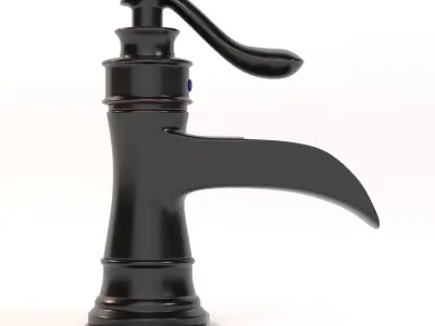 Bathfinesse Oil Rubbed Bronze Bathroom Faucet Single Handle 3D model