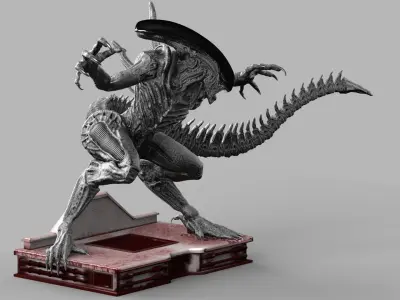 ALIEN XENOMORPH ATTACK 3D print model