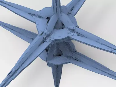 Floating Angel monolith Sci-fi Space Collector relay  3D model