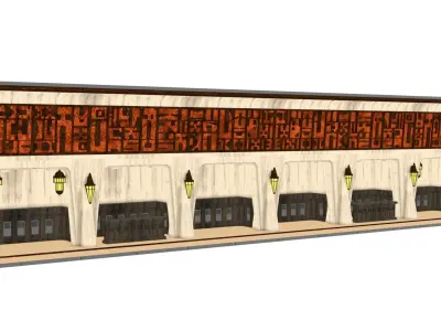 Ralph McQuarries Bazaar  - Set 2 - Shops 1-6 scale 3D print model