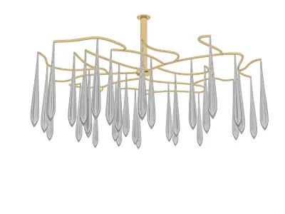 ceiling modern chandelier 3D model