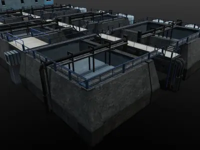 Planting Industry 3D Model  Low-poly 3D model