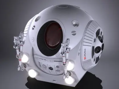EVA Pod Space Odyssey 2001 3D model