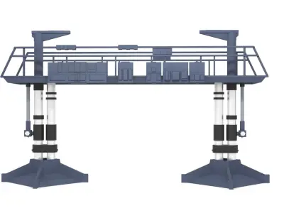 Death Star Hangar Bay Bridge 1-12 scale Blackseries 3D print model