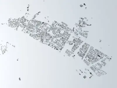 Shantou Streets and Buildings 3D model