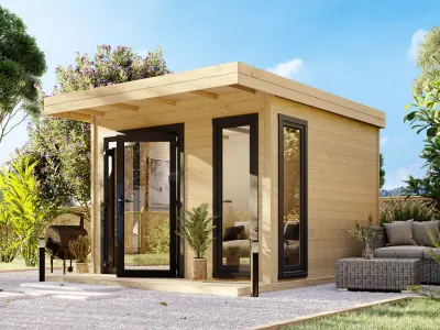 Small wooden cabin  3D model