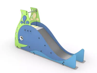 Children slide for the playground 3D model