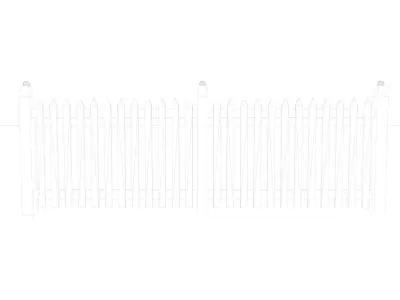 Wooden Fence 3D model order