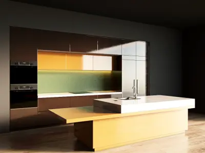 13-Kitchen1 glossy 2 3D model