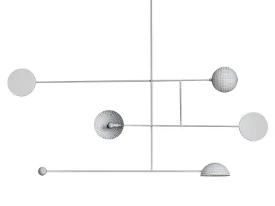 astro dome pendant no 2 by andrew neyer 3D model