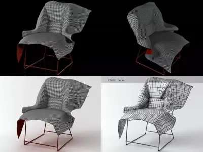 Volant Chair Covered Free 3D model