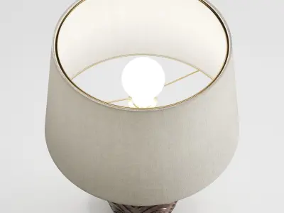 Sinclair Table Lamp Swags Yellow Manganese by Paolo Moschino 3D model