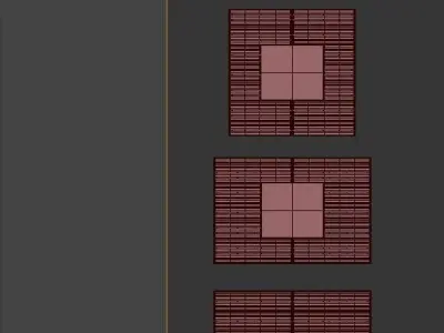 Tree Grills Set 3D model