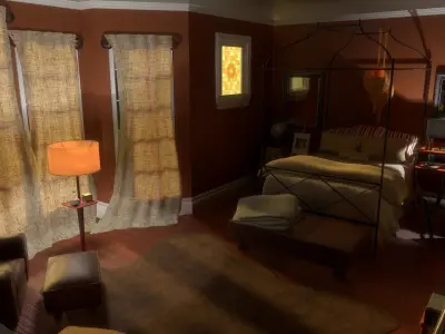Bedroom Scene 3D model
