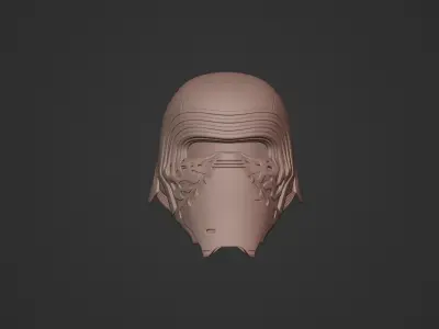 Kylo Ren Reforged Sci Fi Helmet STL File for 3D Cosplay Printing 3D print model