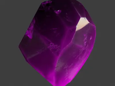 crystal gemstone Low-poly 3D model
