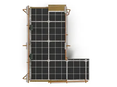 Sci fi platform Low-poly 3D model