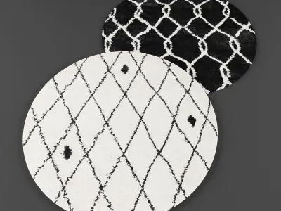 Round rugs02 3D model