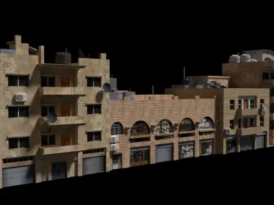 middle east buildings 2 3D model
