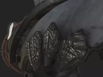 Retro Shark Blaster - Low Poly Stylized Weapon Game Ready Low-poly 3D model