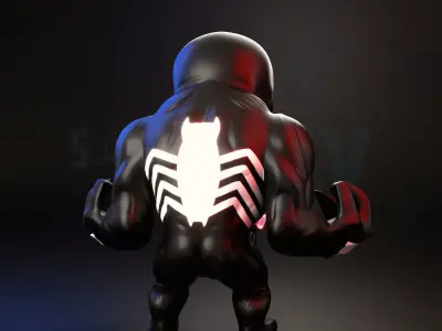 Cute Baby VENOM Symbiot 3D model