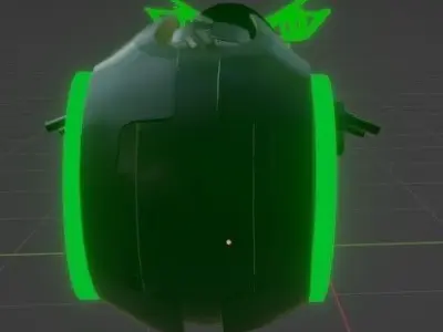 Wind Tron Light Cycle 3D model