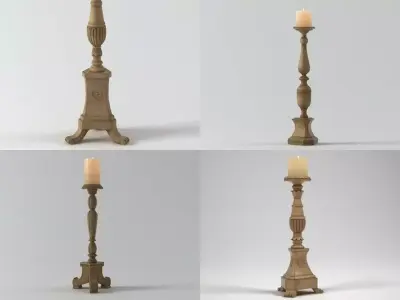 Florentine Candlesticks 3D model