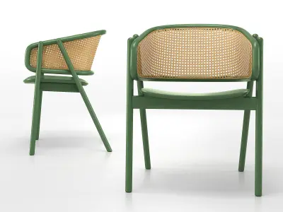 Cane Armchair 3D model