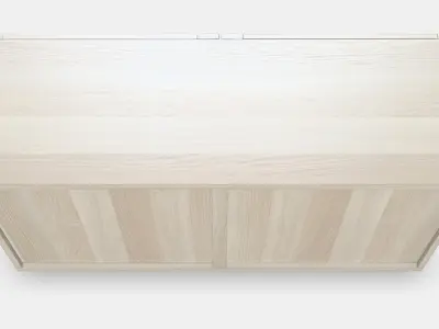 BESTA Shelf unit with glass doors 8 Low-poly 3D model