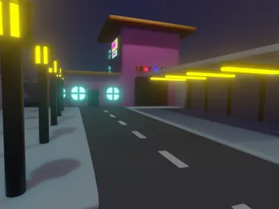3d Building With Light 3D model