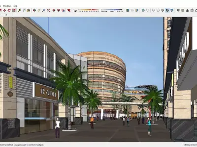 Sketchup Shopping Center E5 3D model
