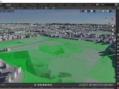 Seattle city map 2021 latest 3D model