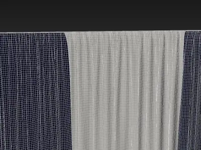 Curtains 01 3D model