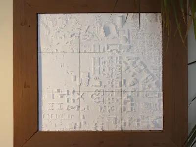 Purdue Campus 3D print model
