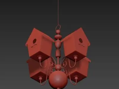 Mackenzie Childs Chandelier 3D model