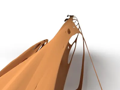 HippoII Dust Voronoi Low-poly 3D model