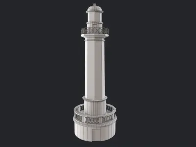 Lighthouse Low-poly 3D model Low-poly 3D model purchase