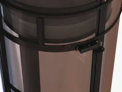 small interior round elevator - vision pneumatic 3D model