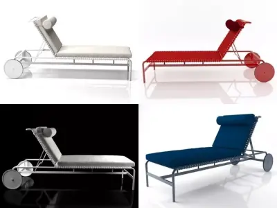 Rimini Sunbed 3D model