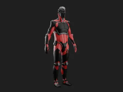Male Robot 04 - MR04 3D print model