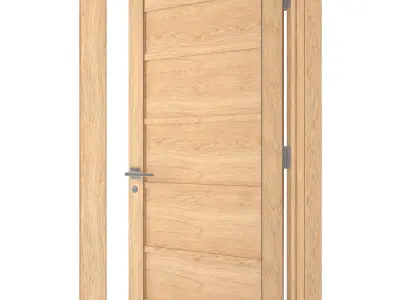 Door-047 wooden door 3D model