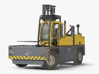  Baumann GS 150 Long Load Forklift Used Rigged for Maya 