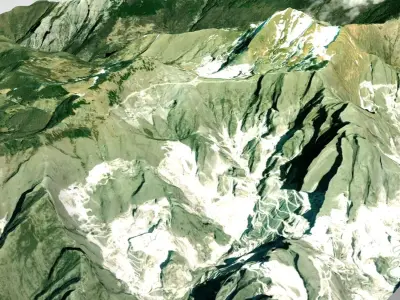 Monte Pania della Croce Tuscany Italy 3D model