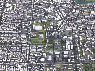 Taipei Low-poly 3D model